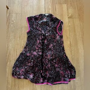 Poupette St Bart black white & pink beach cover up size medium perfect condition